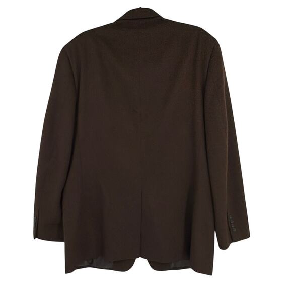 Tasso Elba Camelhair Men Blazer Sz 44L Chocolate Quiet Luxury Old Money Heritage - Picture 6 of 14